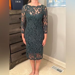 Tadashi Shoji Lace green dress